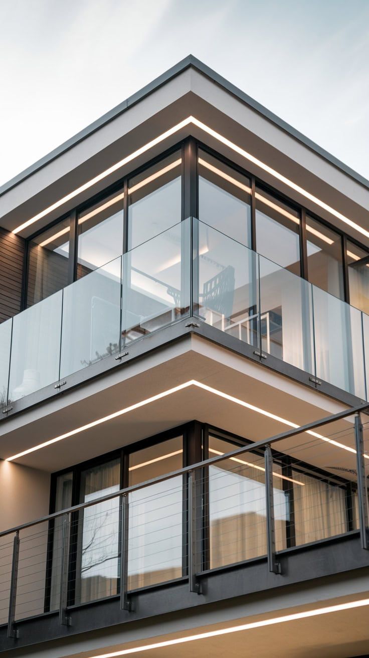 Modern Glass Railing For Homes